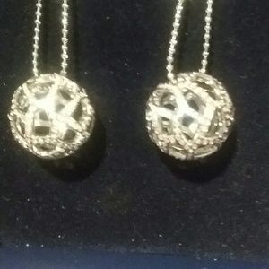 Swarovski Crystal Ball Drop Earrings New